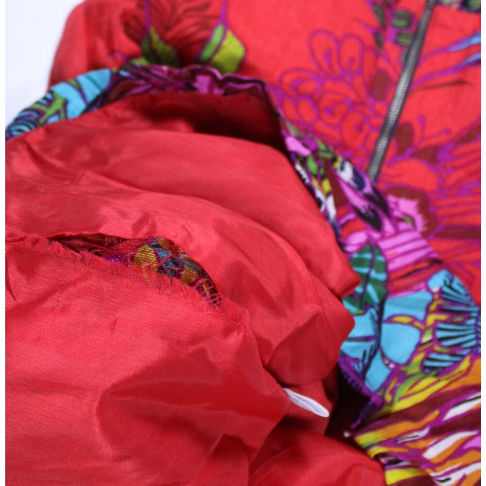 Nanette Lepore Tropical heat dress size 4 lined tube spaghetti strap red floral - Picture 5 of 6
